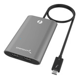 Thunderbolt 3 A Dual Hdmi 2 0 Adaptador Admite Hasta Do...