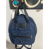 Mochila Sybilla Azul De Mujer Urbano Usada Bolso Cartera