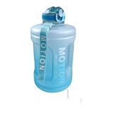 Botella De Agua 2.5 Litro Motivacional Con Bombilla Ak.sport