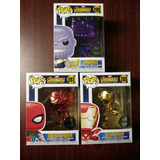 Funko Avengers Thanos Ironman Spiderman Chromado Endgame