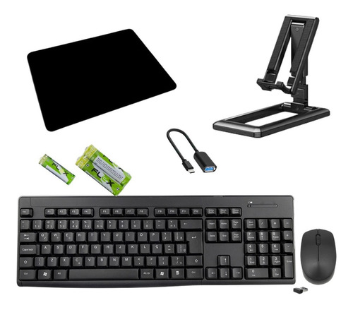 Kit Teclado Mouse Wireless Bluetooth Para Celular Mobilador