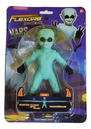 Flexors Figura Bloo Mars Invasion Serie 14cms Alien Marciano