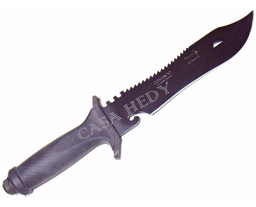 Cuchillo Yarara Comando Largo Total 37 Cm Hoja 24cm Sae 6150