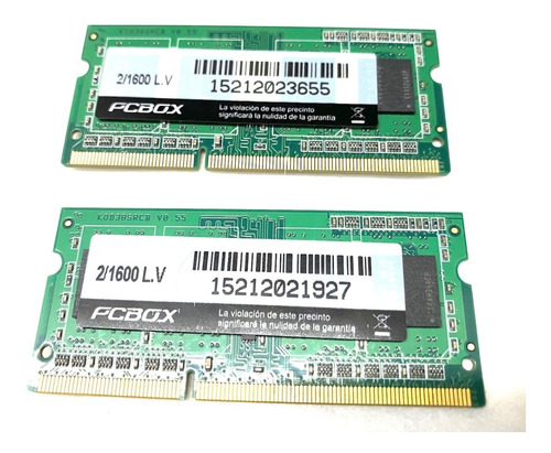 Memoria Ddr3 Sodimm 2gb Notebook Netbook Pc 1600mhz