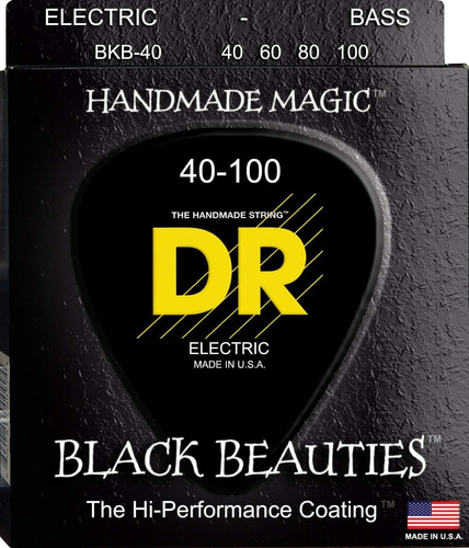 Dr Strings - Cuerdas Para Bojo (40 A 100), Color Negro