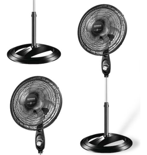 Ventilador Mondial 40cm Maxi Power 6 Pás Preto 110v Coluna