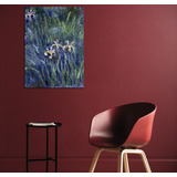 Cuadro 20x30cm Claude Monet Irises Impresionismo