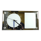 Reloj Rectangular De Mesa Para Sublimación X6 Unidades