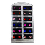 Blíster De Aros Con Strass X 12 Pares