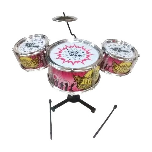 Bateria Mini Juguete Musical Platillo Tambor X3 Infantil 