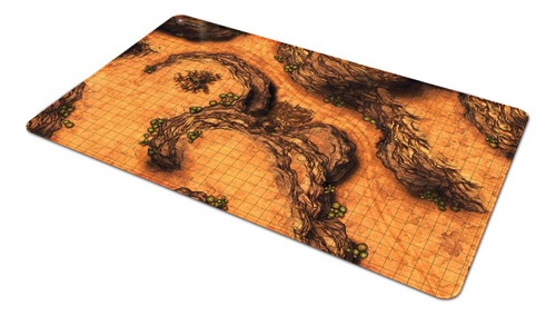 Playmat De Batalha Rpg 100x60cm - Montanhas No Deserto