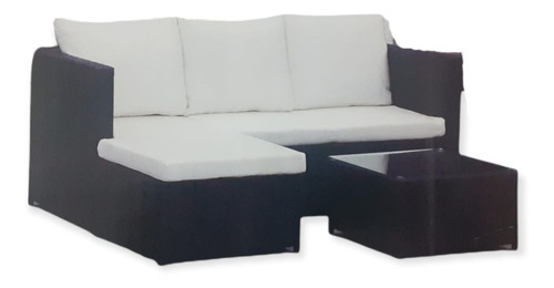 Juego Living Jardin Sofa Esquinero Rattan Importado Premium