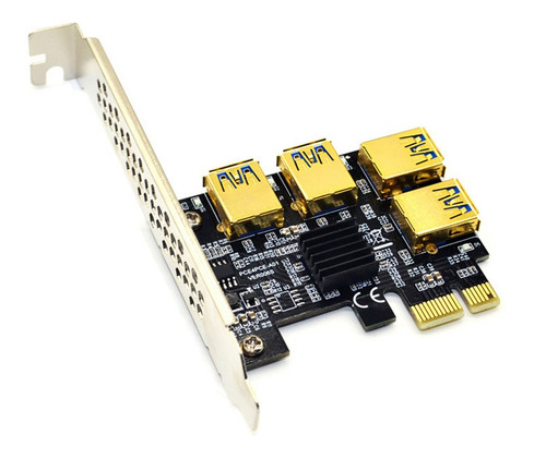 Tarjeta De Expansión Pci-e 1 A 4 Pci-e 1x A Pci-e 16x 4 Puer