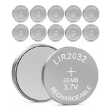 Eemb 10 Uds Lir2032 Bateria Recargable 3.7v Litio-ion Moneda