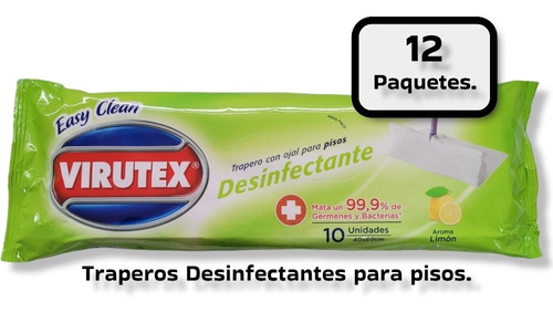 Paños Desinfectantes Húmedos Multiuso Pack 12 Paquetes.