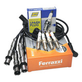 Kit Cables De Bujias+bujias Fox Suran Gol Trend Voyage Bosch