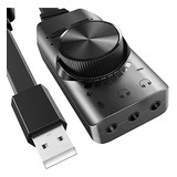 Tarjeta De Sonido Usb Externa Audio 7.1 Con Cable Win10