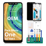 Para Motorola Moto One Xt1941 Pantalla Táctil Lcd Con Marco