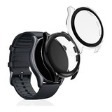 2 Fundas Para Reloj Huami Amazfit Gtr 3 / 3pro (negro/clear)