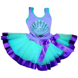 Conjunto Body Infantil Similar Sereia Com Saia De Tule