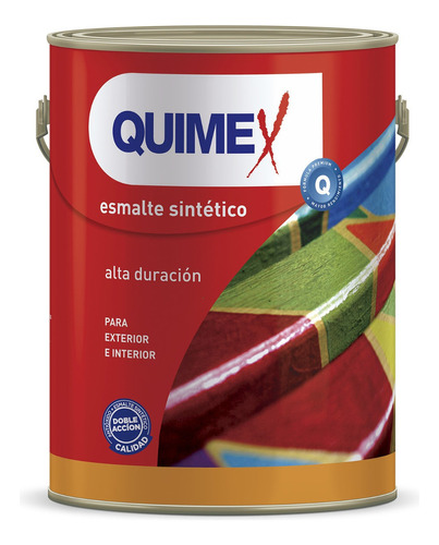 Esmalte Sintético Brillante 1 Litro Grupo 3 Quimex Color Ocre