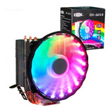  Cooler Gamer Dex Universal Intel E Amd Com Led Rgb - Dx-201