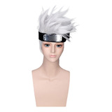 Pelucas Cortas Cosplay Anime Blanco Plateado Diade Kakashi