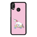 Funda Protector Para Huawei Unicornio Moda Mujer Bonito 3