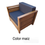 Sofa Sillon Cama Plegable 1 Plaza Madera