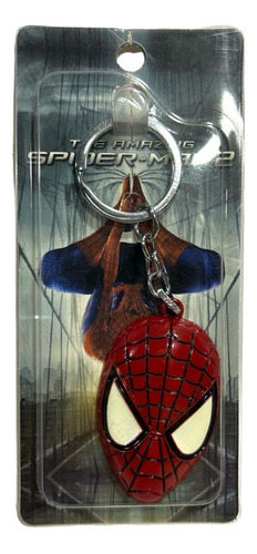 Llavero Metálico Máscara Spiderman Hombre Araña Colgante