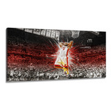 Quadro Lebron-james Em Tecido Canvas 130x60