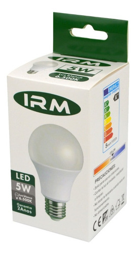 Ampolleta Led Diseño Mini Bola E27 5w Luz Blanca Hogar 701