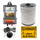 Cerca Eletrica Rural P Suinos Porco Kit Completo Com Fio