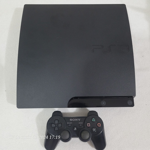 Playstation 3 Ps3 3000 Bloqueado + Leitor Novo + 1 Controle Original Revisado + Jogos