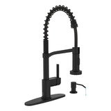 Casavilla Dispensador De Jabn Negro Para Grifo De Cocina, Gr