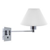 Velador Aplique Pared Cabecera Brazo Pantalla Conica Luz Led