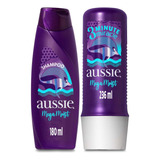 Kit Aussie Mega Moist Shampoo 180ml E 3 Min Milagrosos 236ml