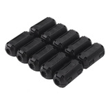 10pcs Black Clip On Clamp Rfi Emi Filtros De Ruído Ferrite 7