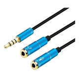Cable Audio Divisor Triestereo 1 Macho A 2 Hembras Premium 