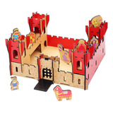 Castillo Madera Juego Infantil Figuras Medievales Niños