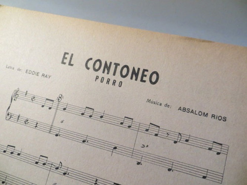 El Contoneo + Gladys María Eddie Ray Rios Carnero Partitura