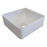 Mondialle Hana 02.02111.01 Cuba De Apoio Lavabo Banheiro Quadrada Cor Branco