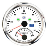 Moter Meter Racing 338 85 Mm Velocímetro Gps Universal...