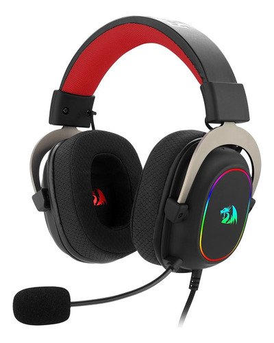 Headset Gamer Redragon Zeus X, Rgb, Surround 7.1, Usb, Preto