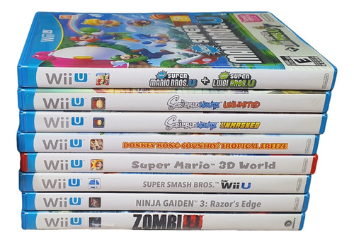 Lote C/ 9 Jogos Nintento Wii U Originais S/ Juros