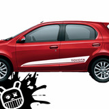 Calco, Ploteo Decorativo Lateral Quake Toyota Etios !