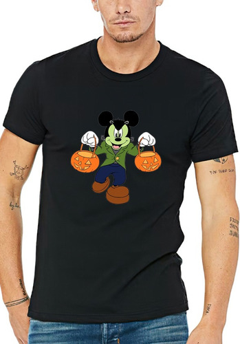 Poleras Con Diseño Happy Halloween Mickey