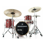 Bateria Nagano World Be Bop Wine Sparkle Com Bumbo 18¨, Tom