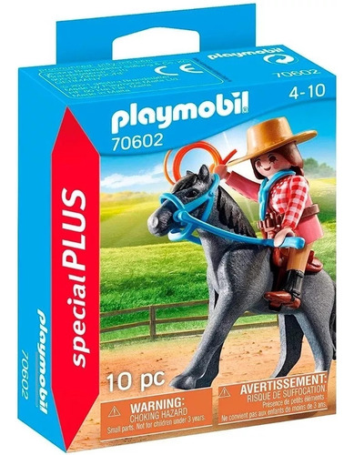 Playmobil Special Plus Jinete Del Oeste Con Caballo - 70602 