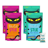 Tiki Cat Stix - Juego De 4 Golosinas Húmedas, Sin Granos, Si